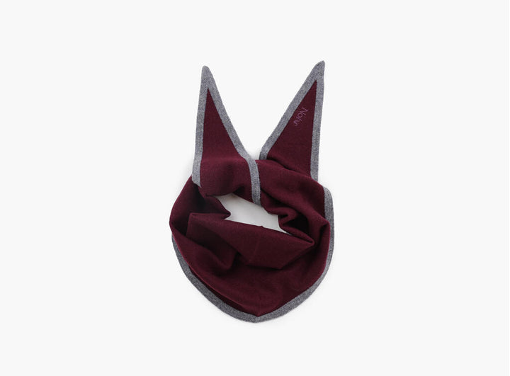 Lara duo wool cashmere triangle burgund