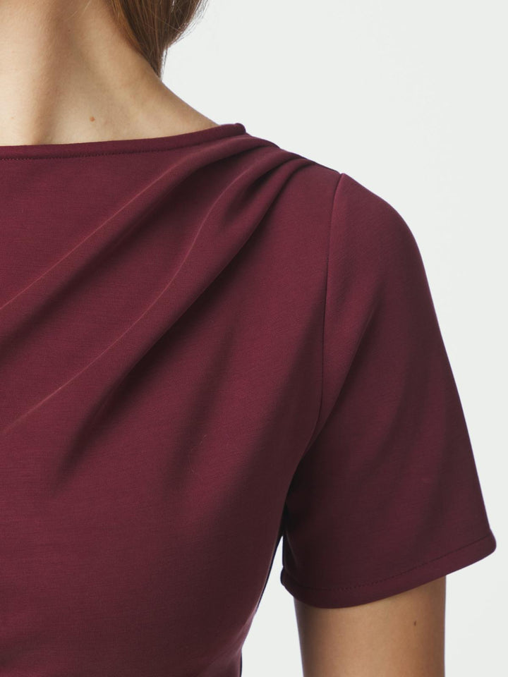 rasmine soft blouse wine