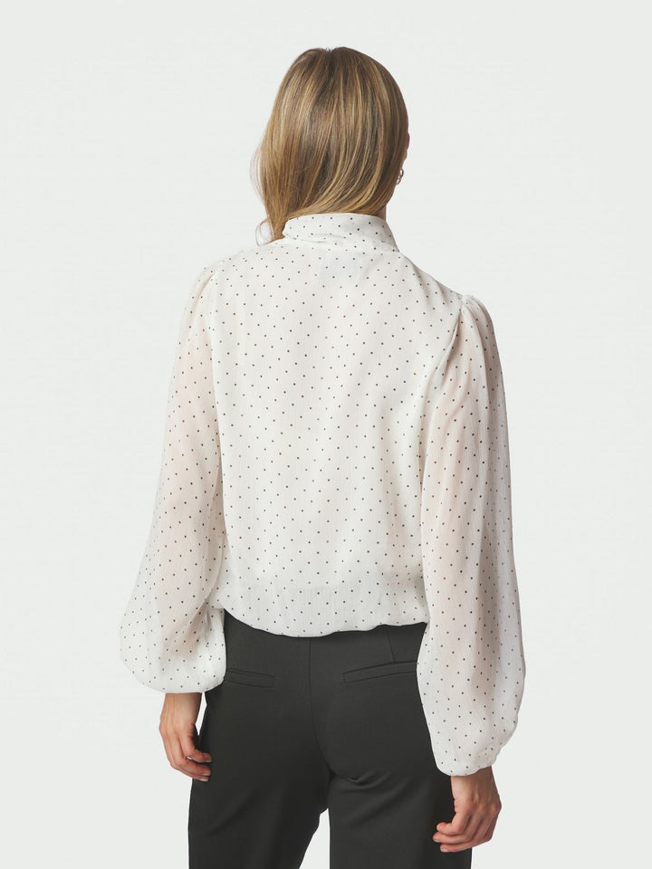 dorellie dot blouse off white