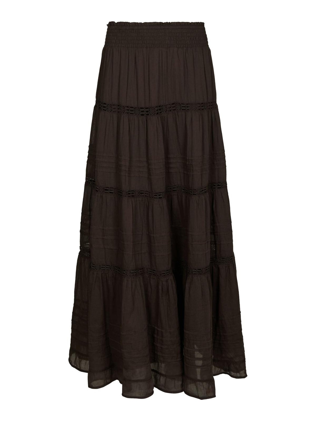 Felicia voile skirt dark brown