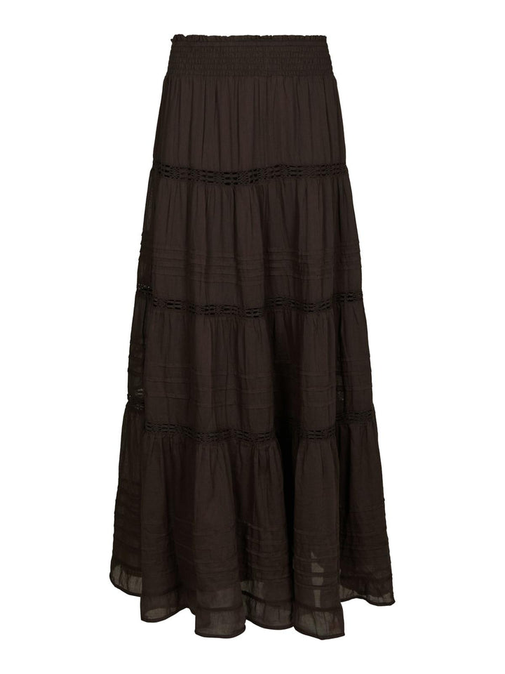 Felicia voile skirt dark brown