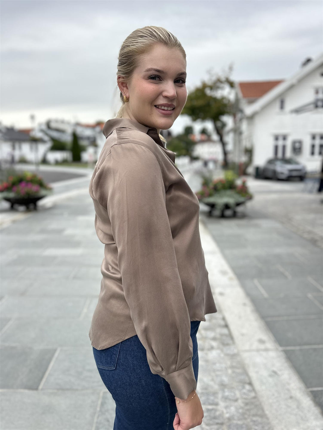 Silkebluse Classic