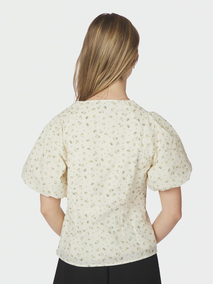 Irina Small Rose Flower Blouse
