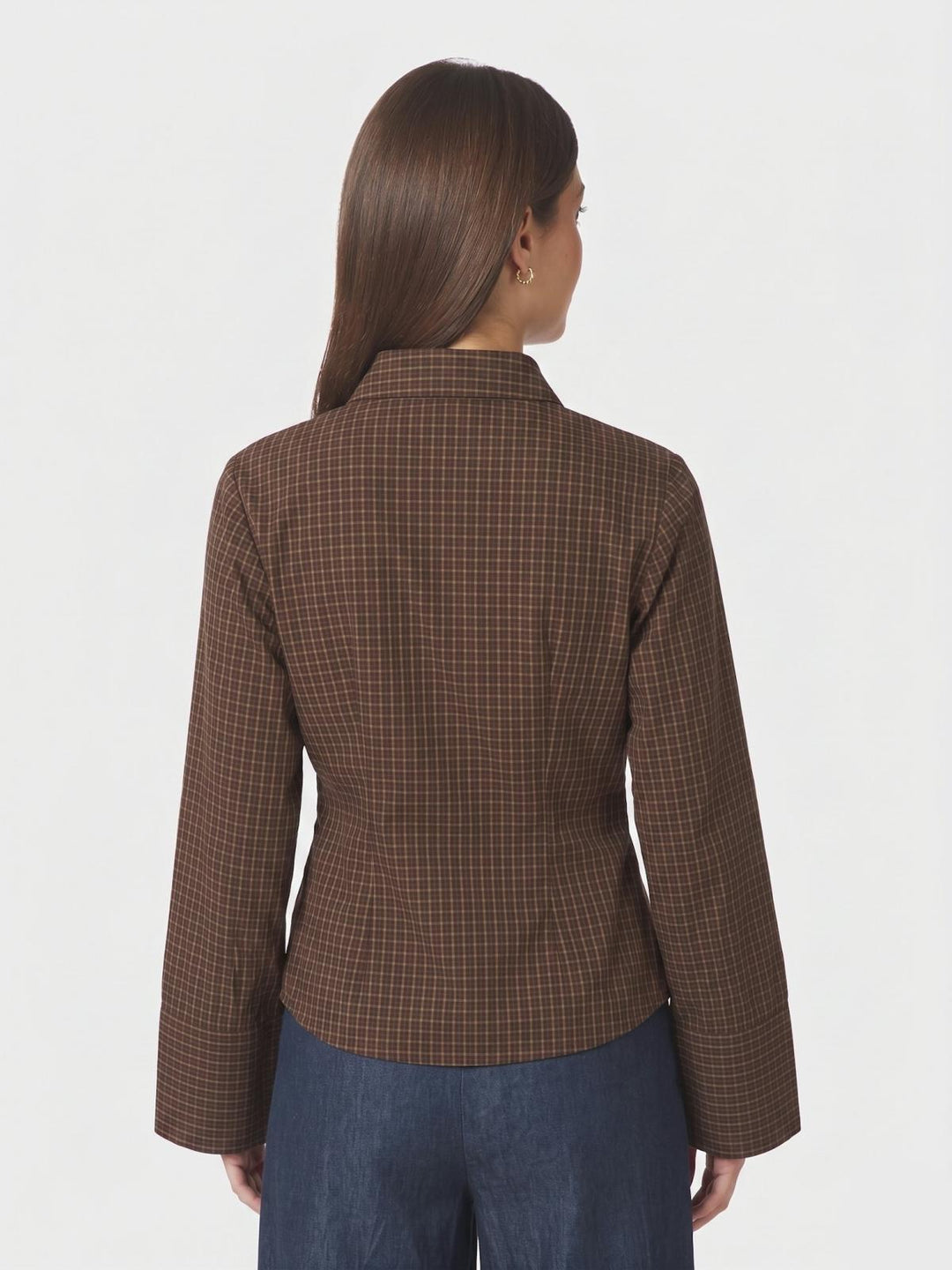 Fenli check shirt blue