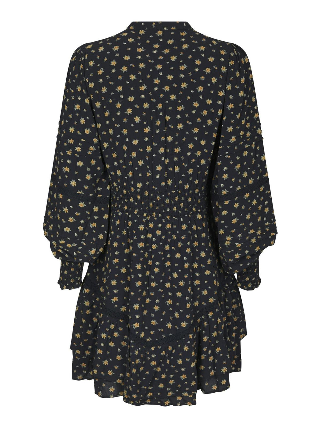 Roberta small flower dress black