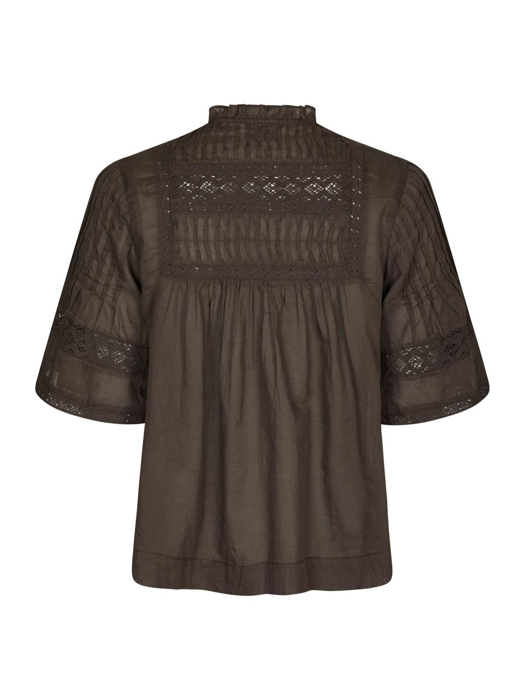 Siama S Voile Blouse dark brown