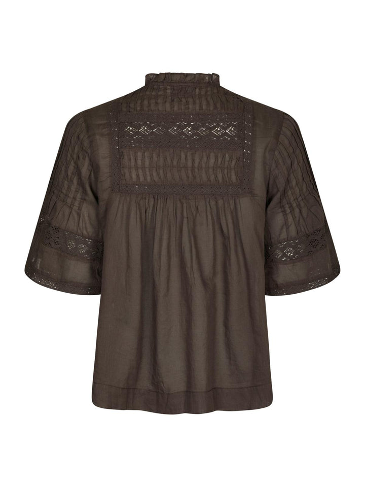 Siama S Voile Blouse dark brown