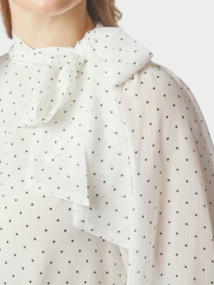 dorellie dot blouse off white