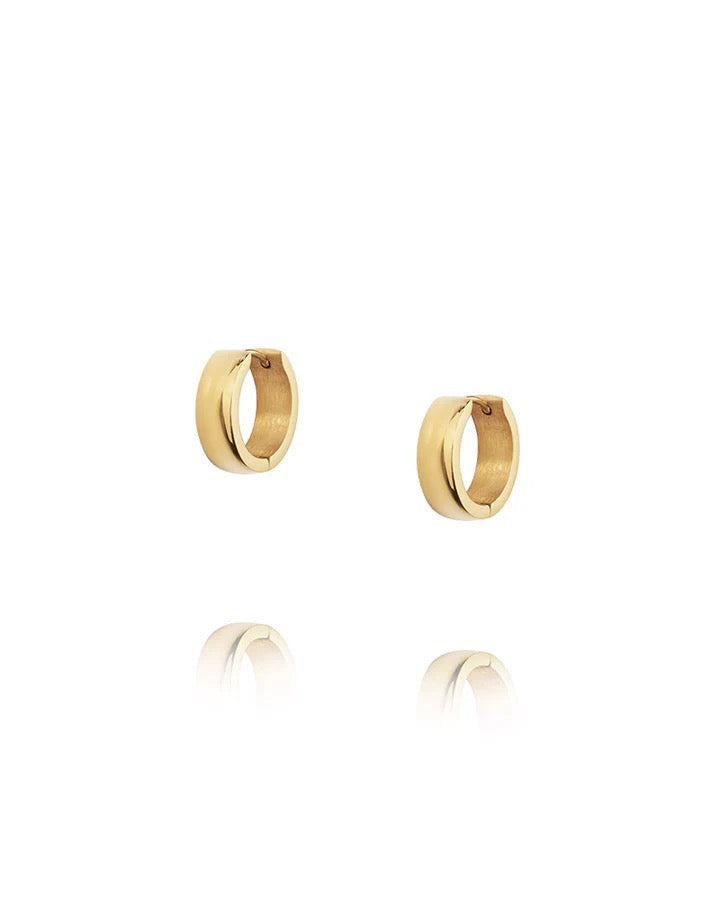 Chunky Gold Hoops Medium
