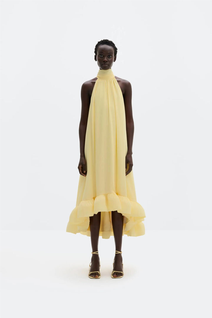 Sabrina Halterneck Ruffled