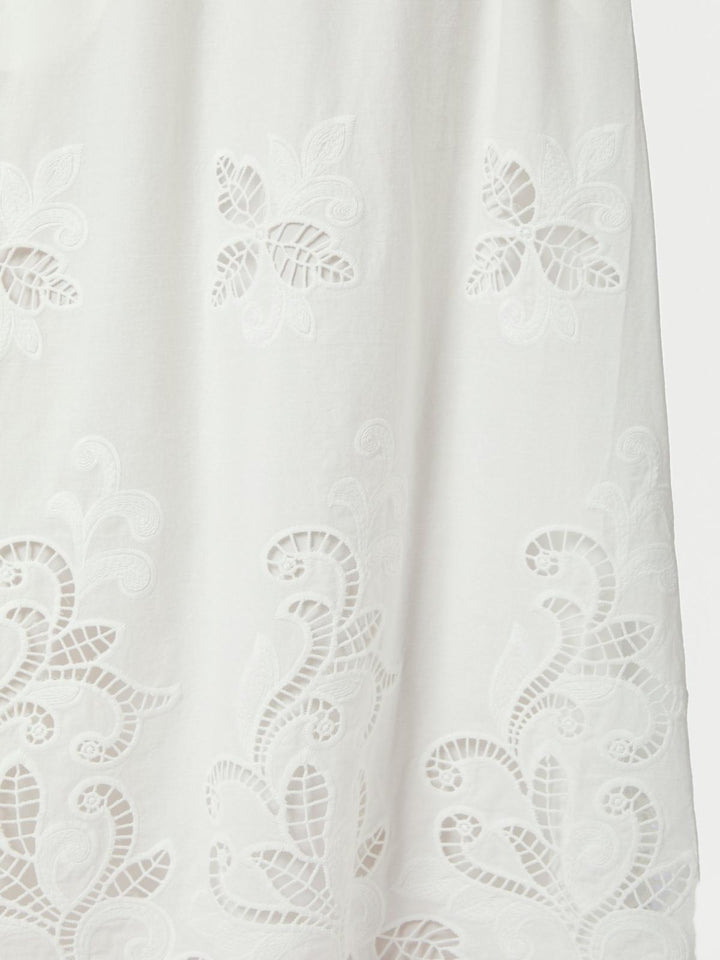 Yara Long Emb Skirt