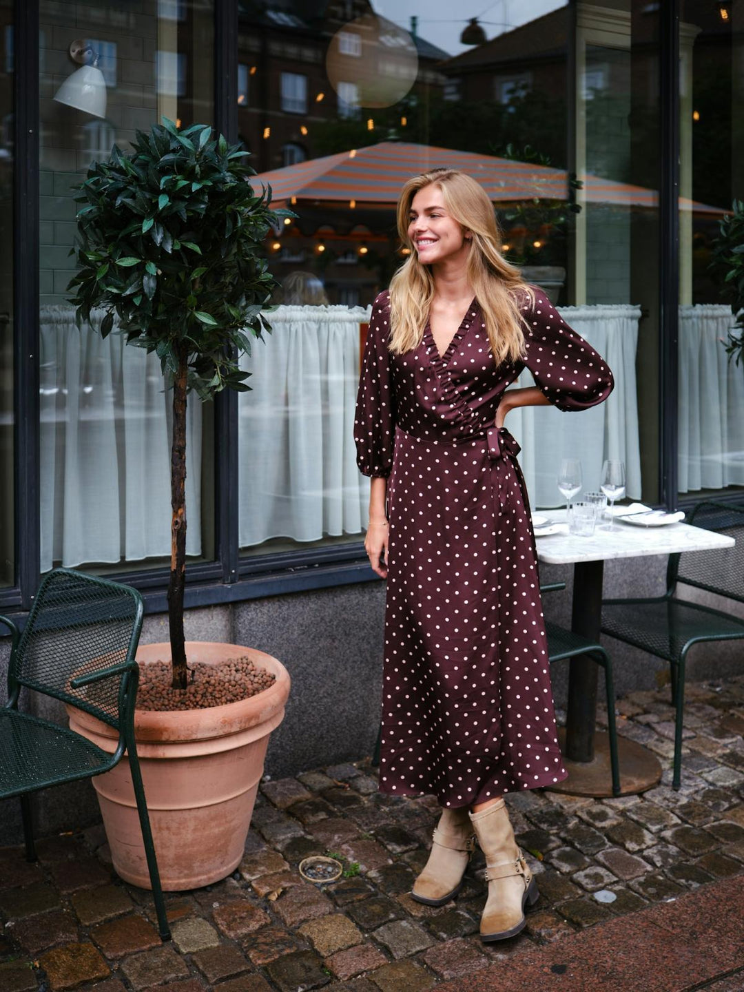 Malinga dot dress