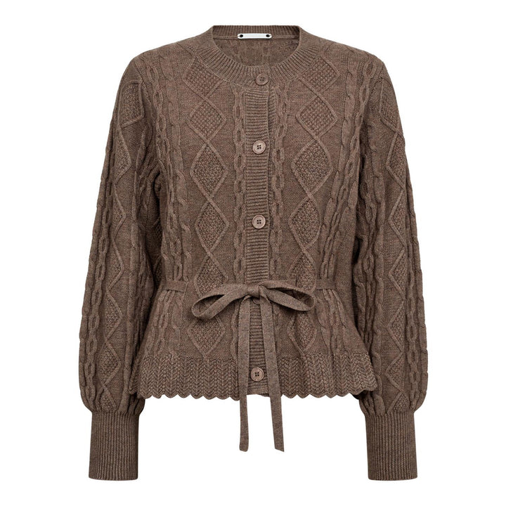 Row Cable Tie Cardigan