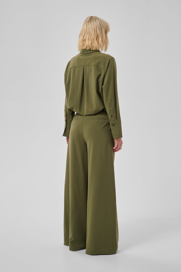 Hace high wide pant olive