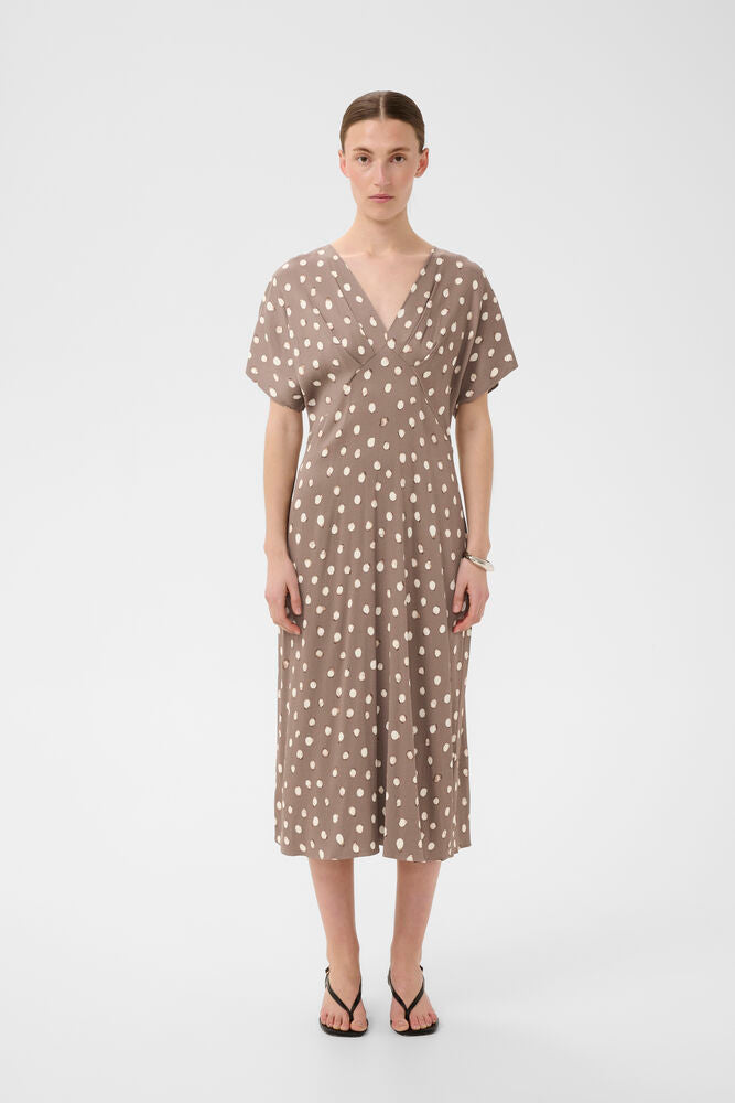 Henri Fitted Kjole, brown