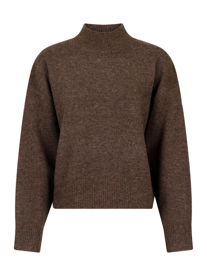 Paulina knit blouse brown