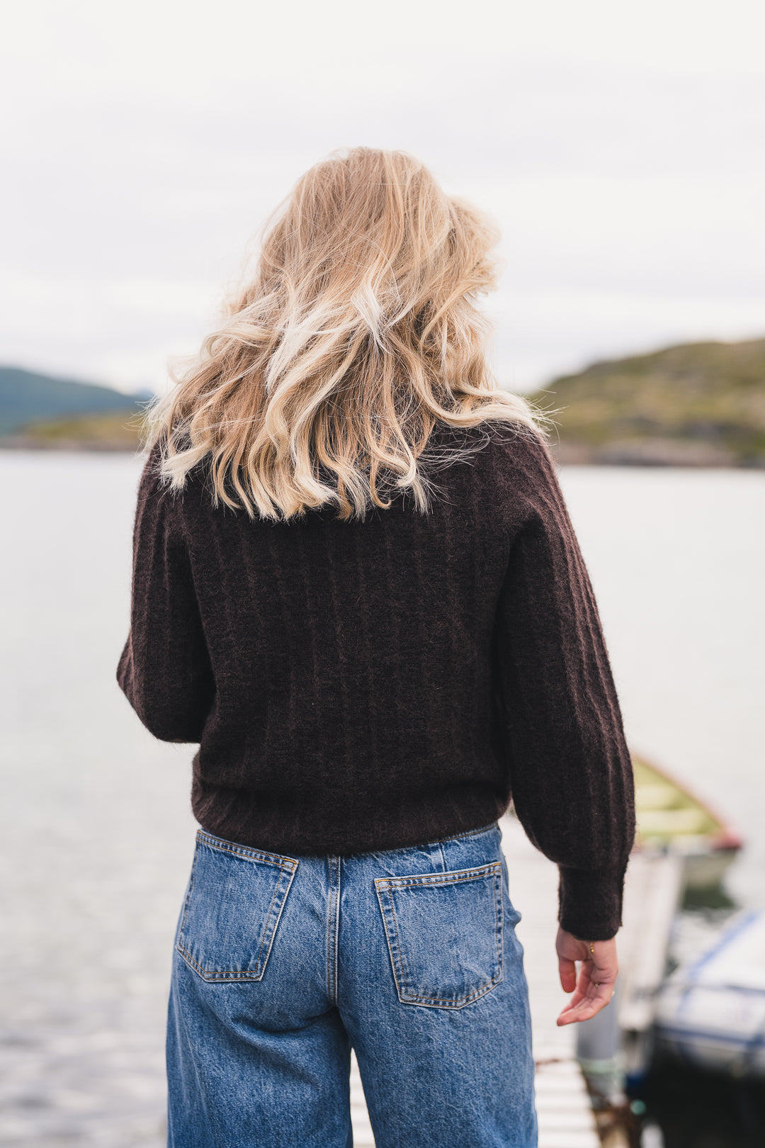Mira amalie pullover choko truffle