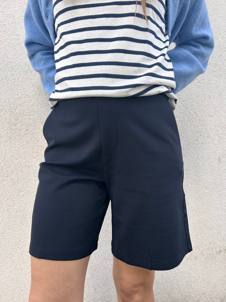 Ponte Shorts Navy
