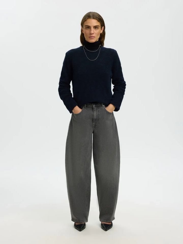 lulu new knit o-neck dark sapphire