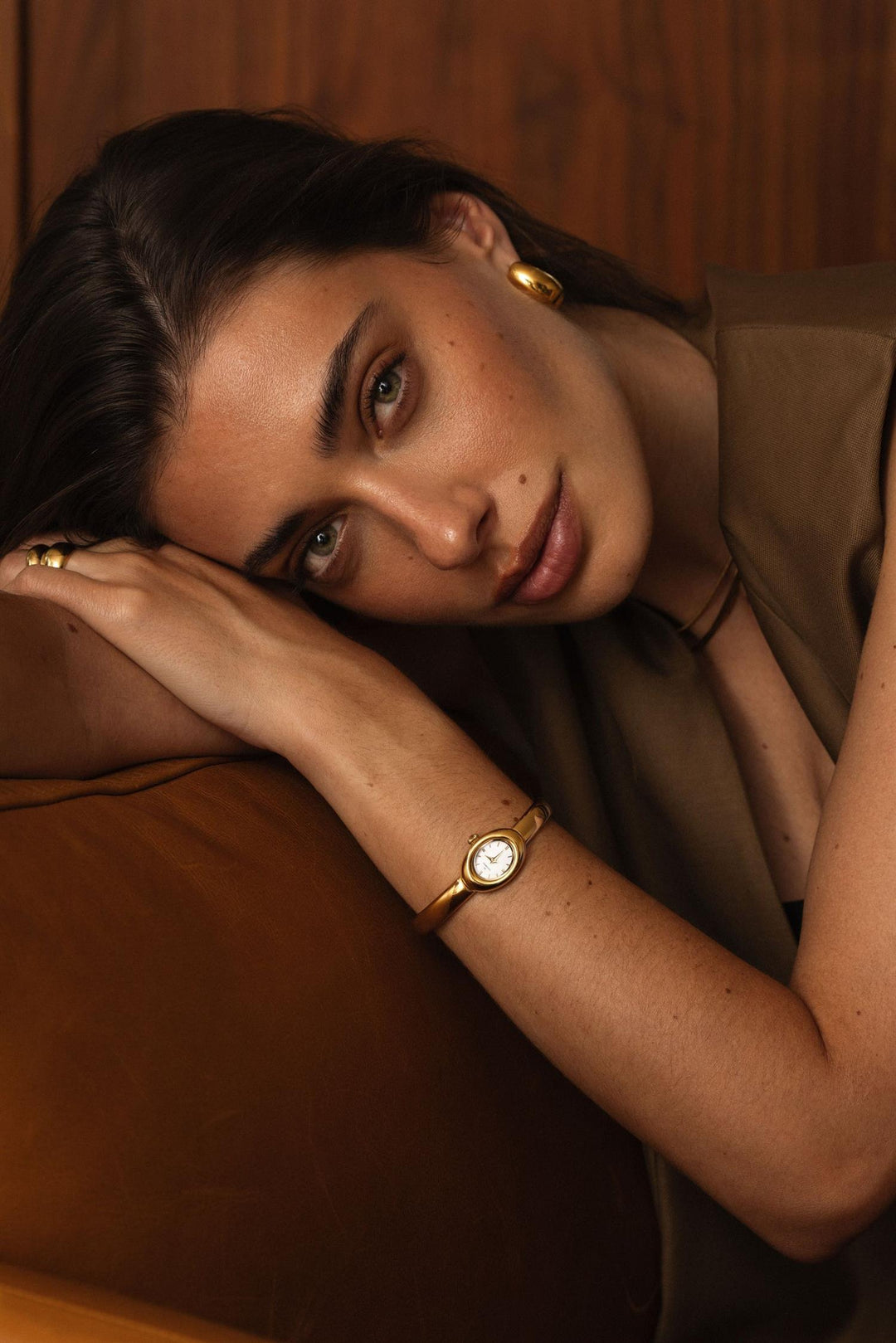 Belle Oval Petite Bangle Watch