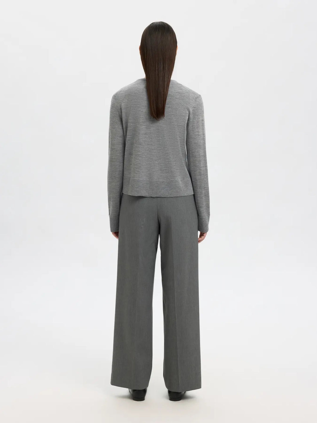 SLFTHEA LS KNIT MERINO CARDIGAN NOOS
