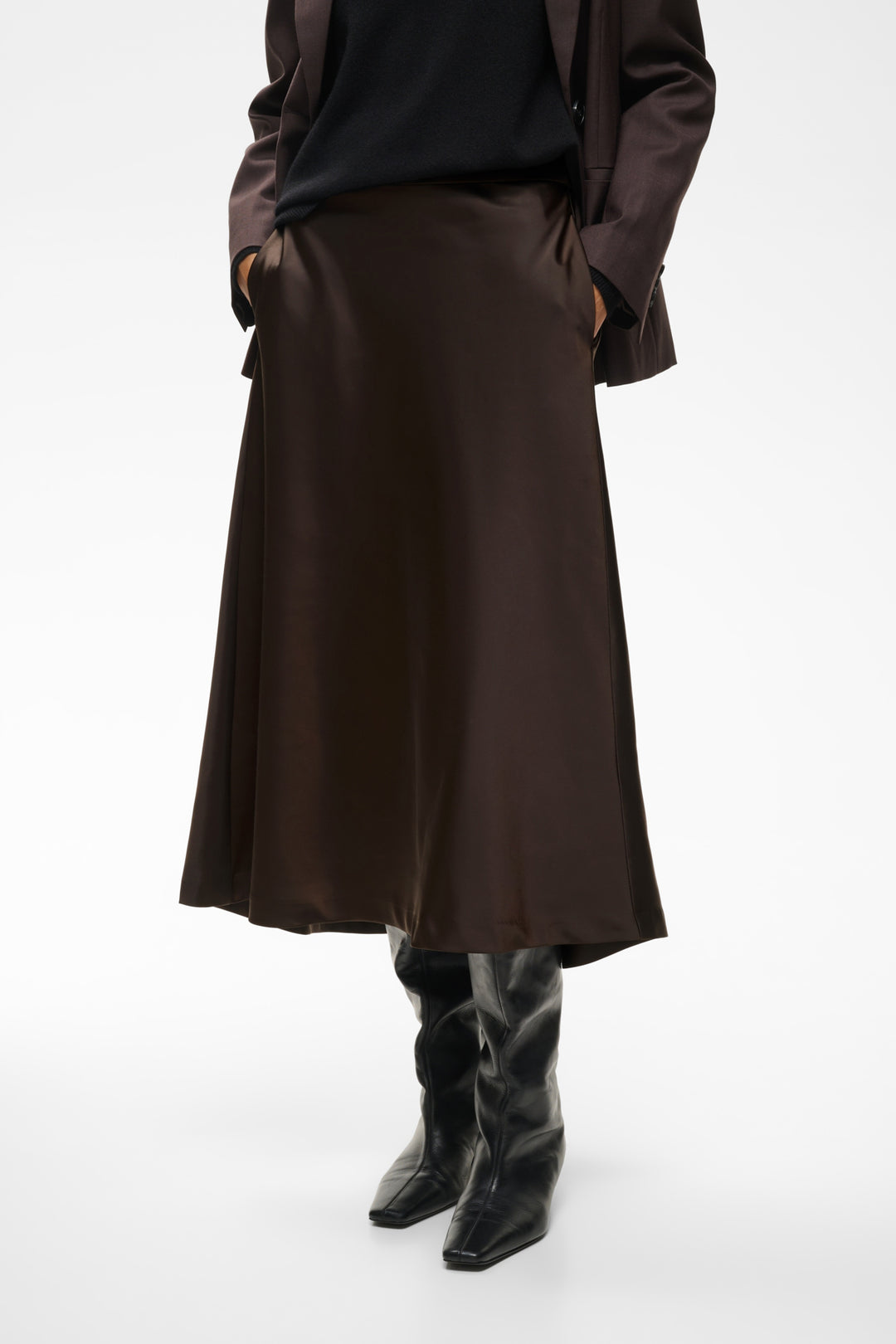 zilky skirt chocolate brown