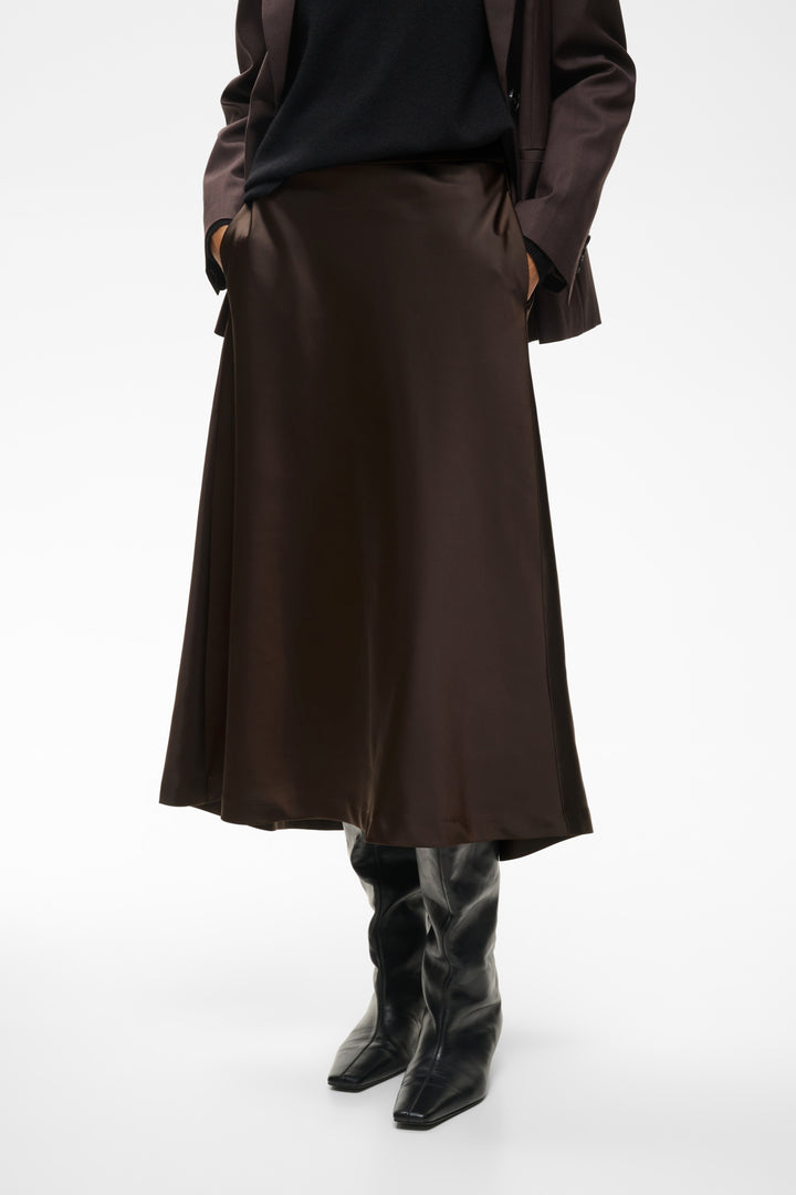 zilky skirt chocolate brown
