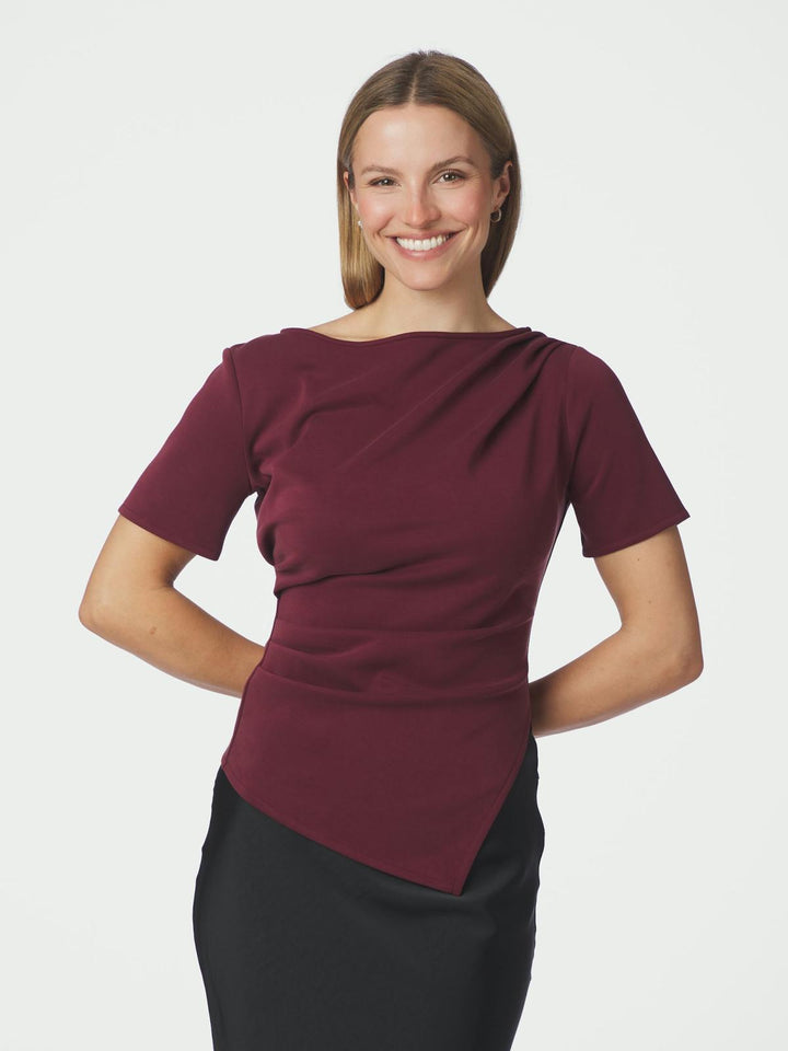 rasmine soft blouse wine