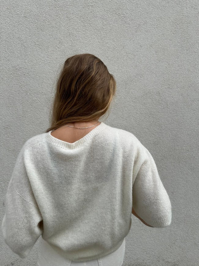Short Sleeve Sweater ecru