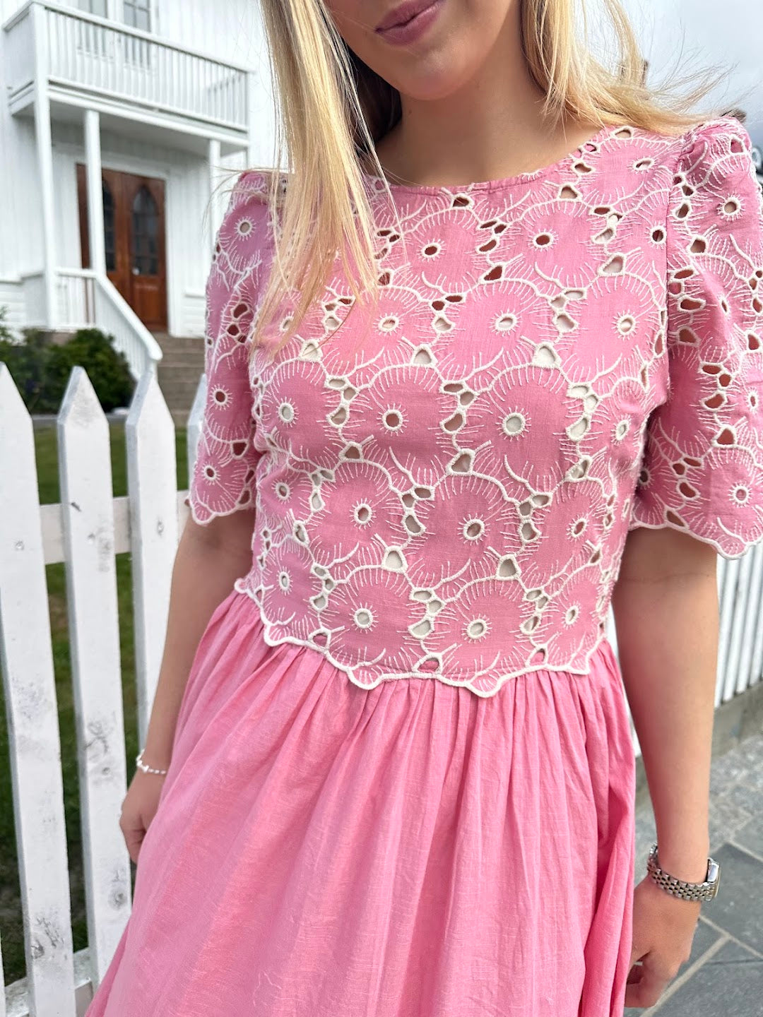Broderie Anglaise Maxi Dress
