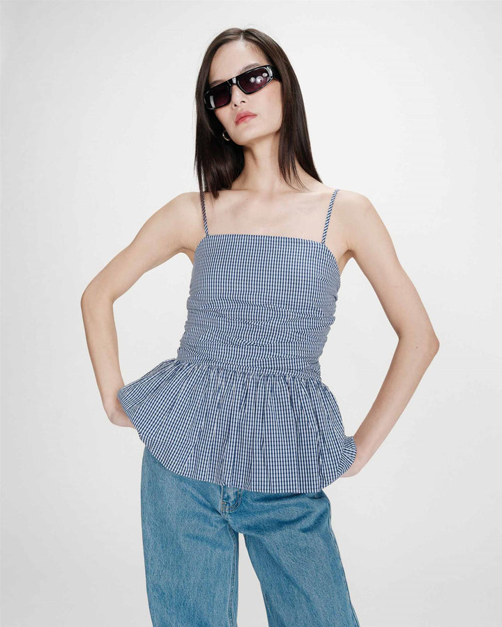 Valo Fitted peplum top
