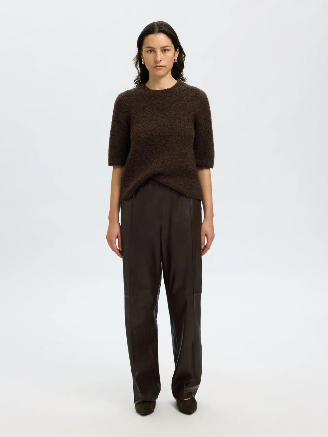 SLFLELOU 2/4 KNIT O-NECK