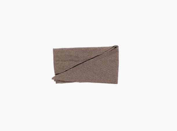 Lara solid wool cashmere triangle brun