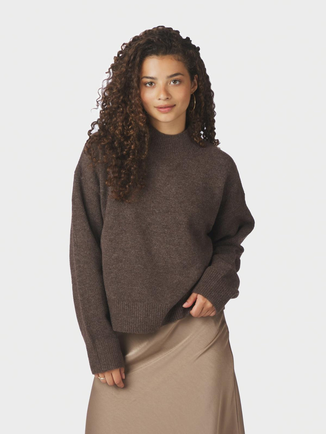 Paulina knit blouse brown