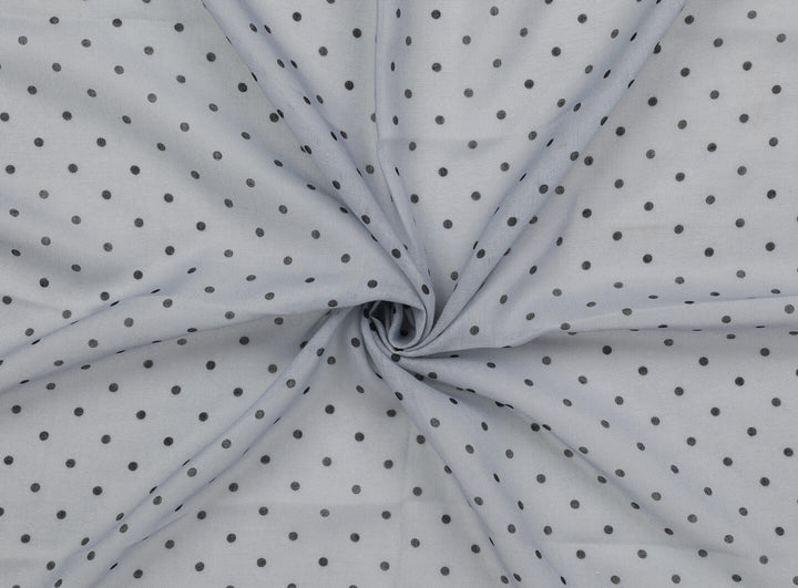 Skjerf med polkadot Lys blå