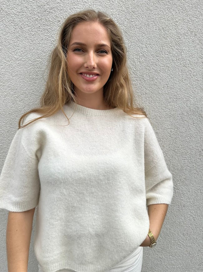 Short Sleeve Sweater ecru
