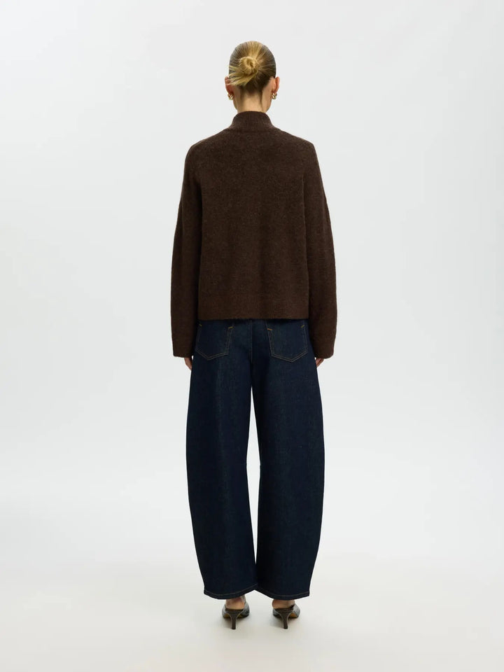 sia ras knit zipper cardigan delicioso
