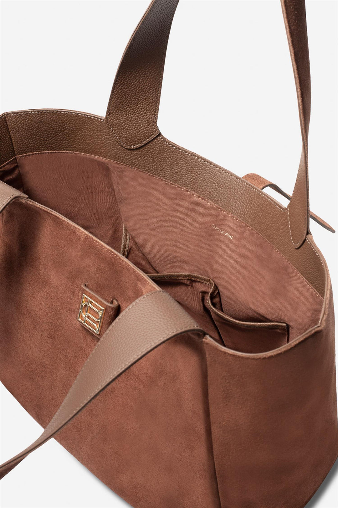 lucille tote bag large cognac