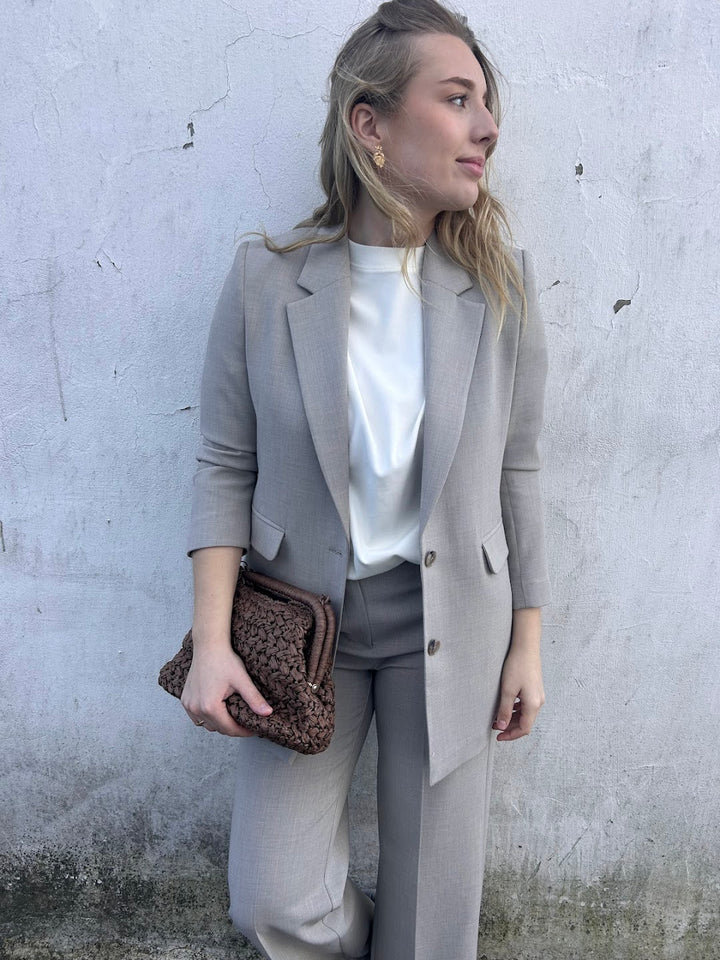 RITA LS RELAXED BLAZER MEL