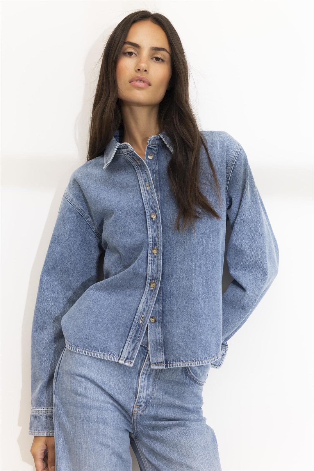 francis shirt mid blue