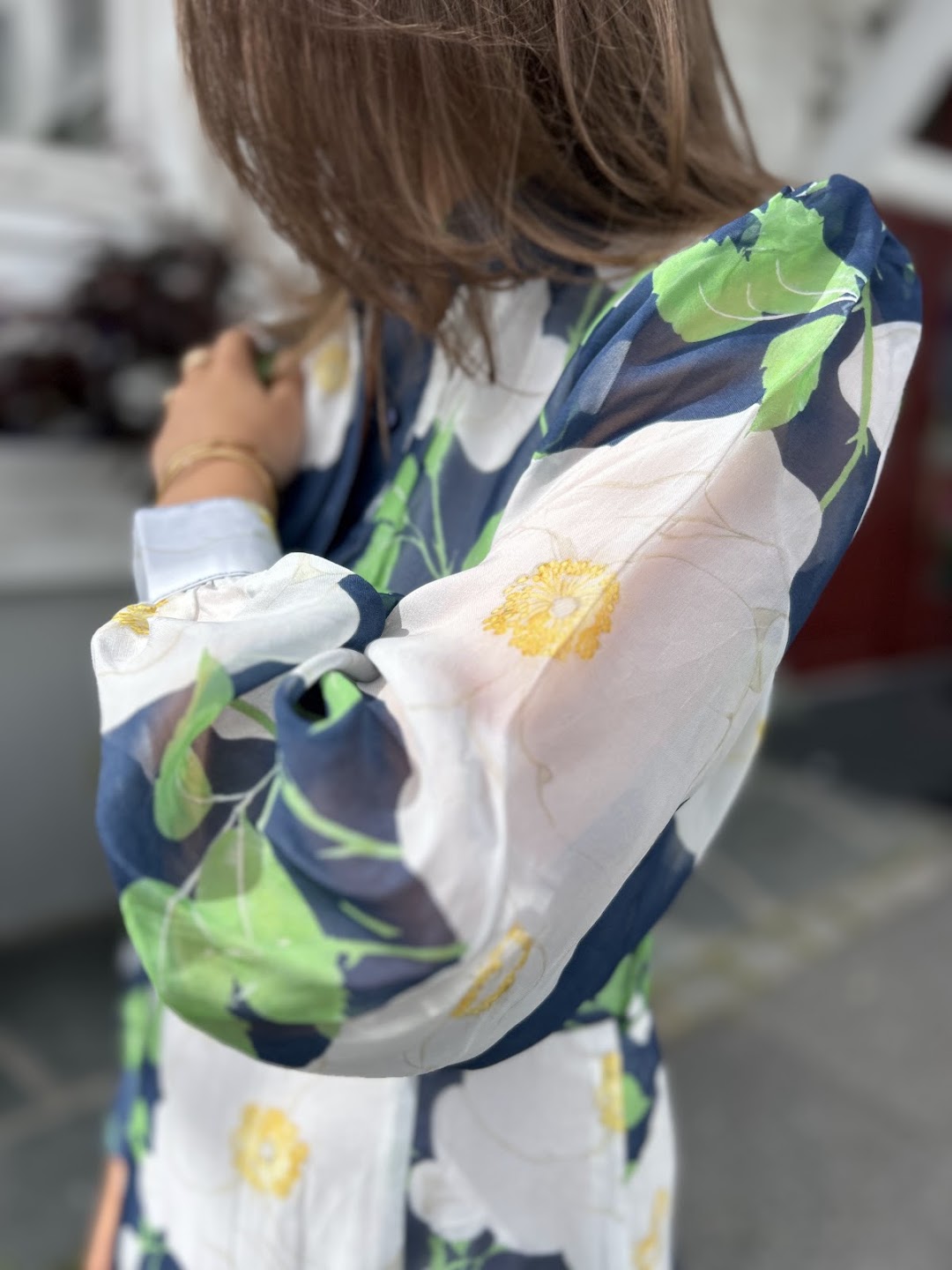 organza belt dress flower garden