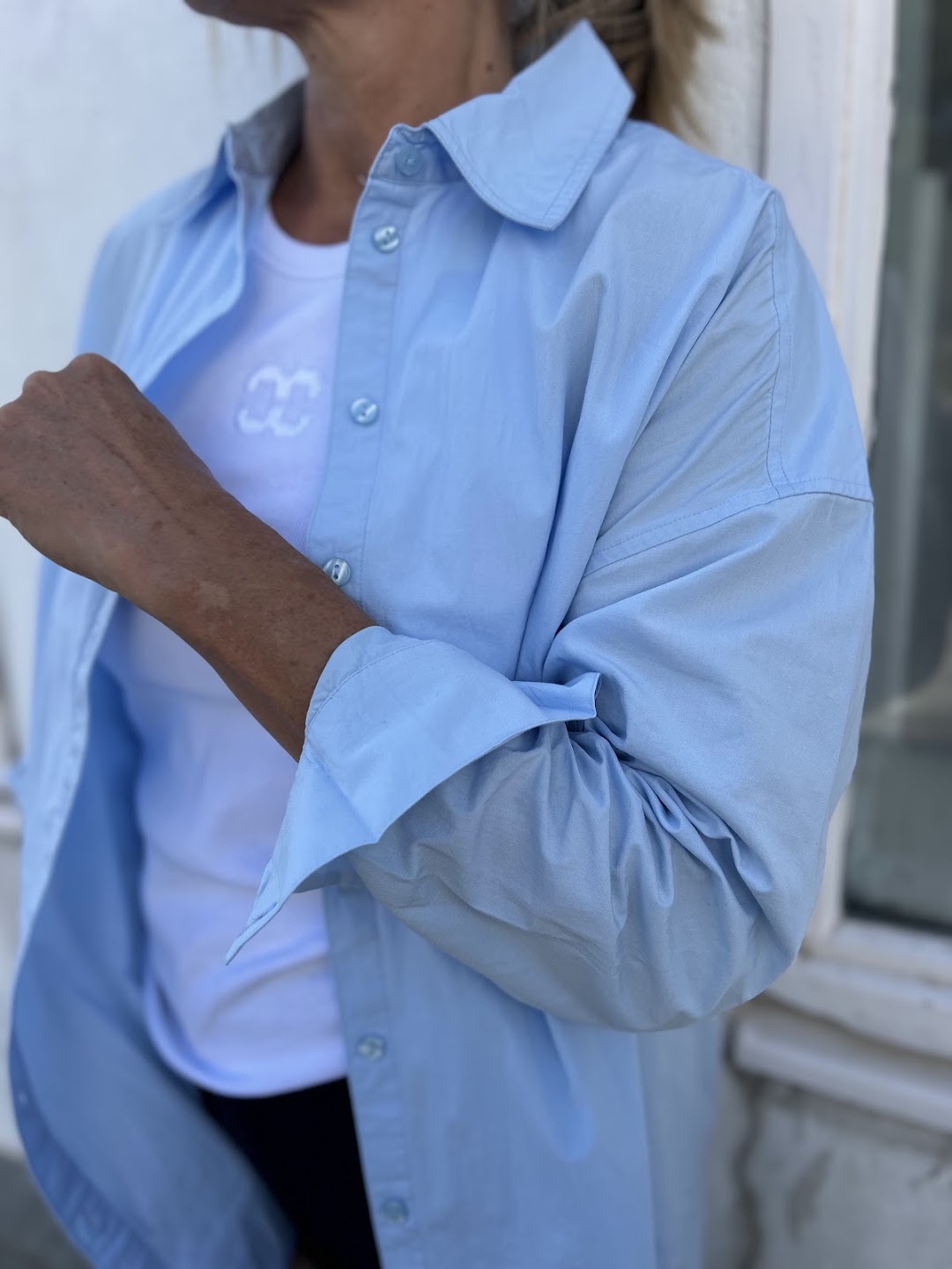 the boxy shirt cashmere blue