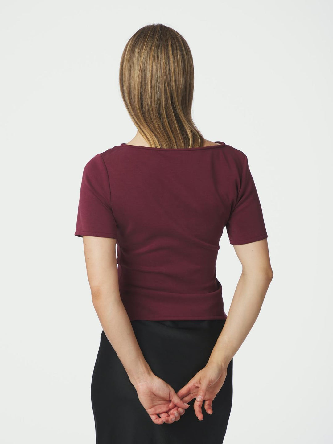 rasmine soft blouse wine