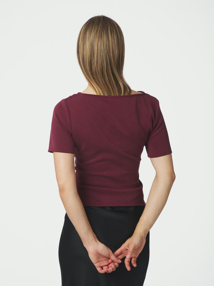 rasmine soft blouse wine