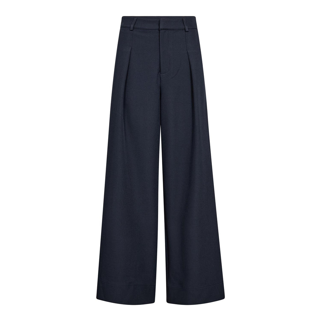 Luna pleat pant navy