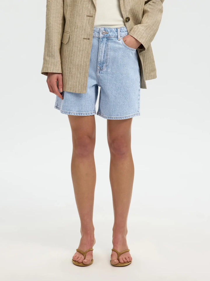Krista Light Blue Denim Shorts