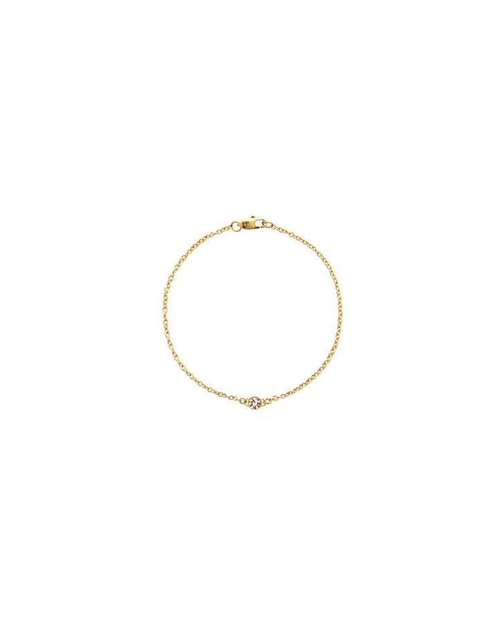 Thin Diamond Gold Medium Bracelet