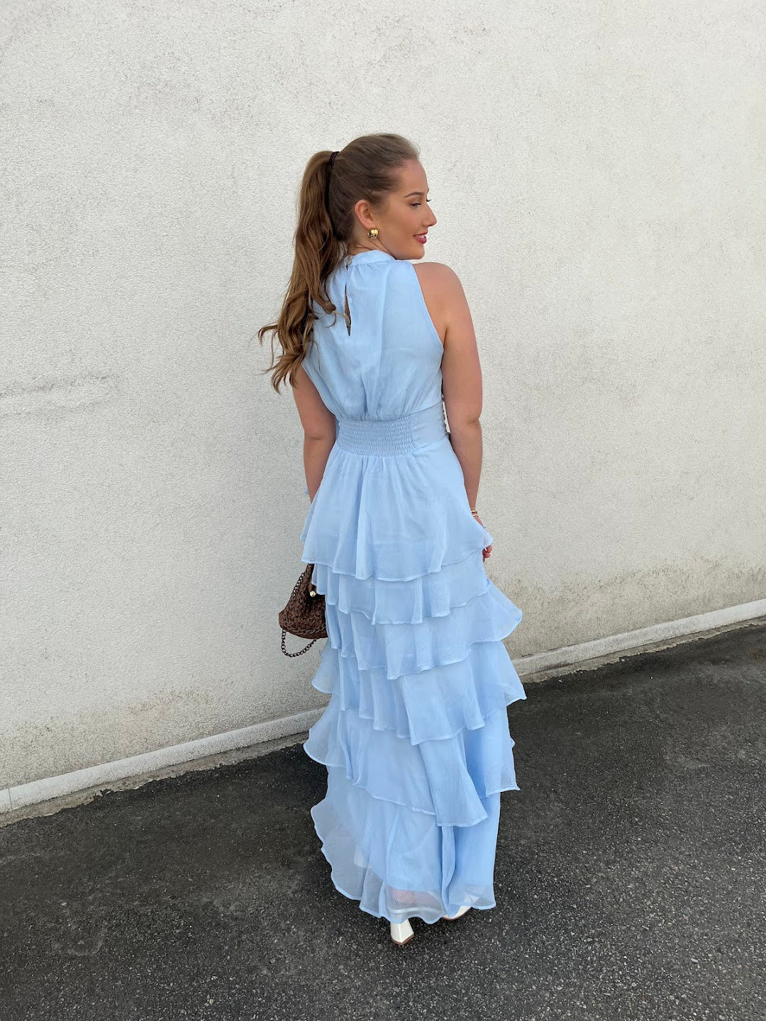 Marli Solid Chiffon Dress