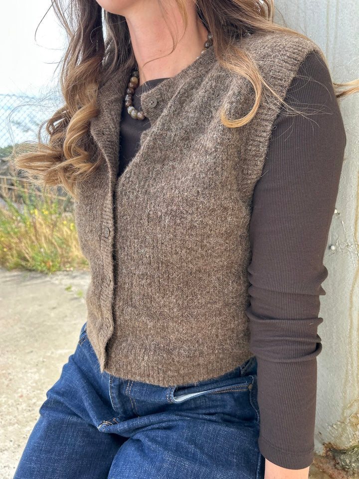 lulu knit vest dachshund