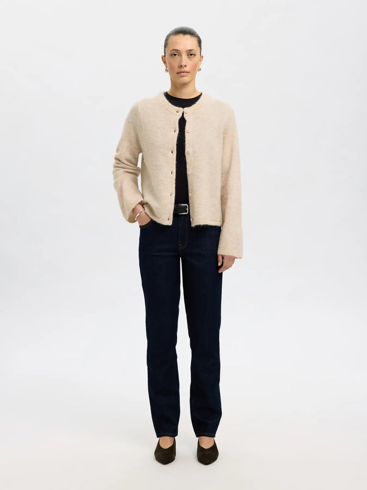 lulu new knit cardigan birch